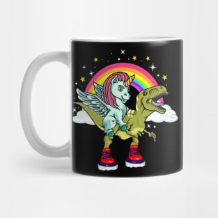 unicorn and dinosaur Mug